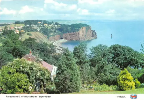 uk46039 parson and clerk rock from teignmouth uk