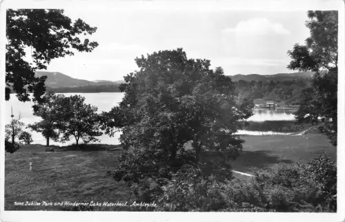 uk16517 jubilee park and windermere lake waterhead ambleside real photo uk