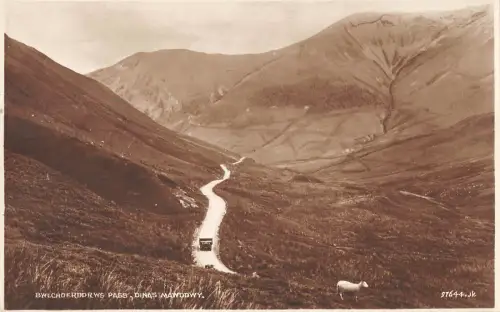 uk29008 Bwlchoerdrws Pass dinas mawddwy wales real photo uk