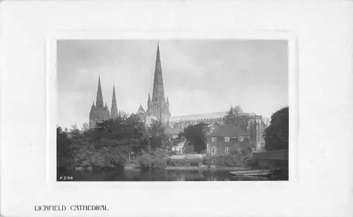 BR70095 lichfield cathedral real photo uk