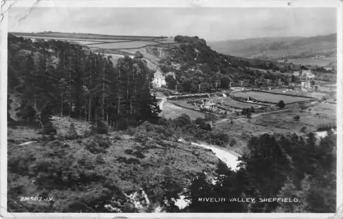 uk15498 rivelin valley sheffield real photo uk