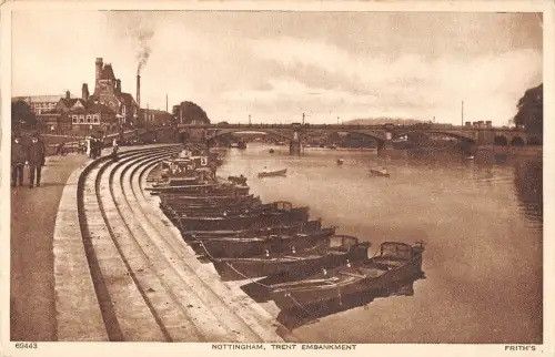 BR101440 Nottingham Trent Embankment Boat UK