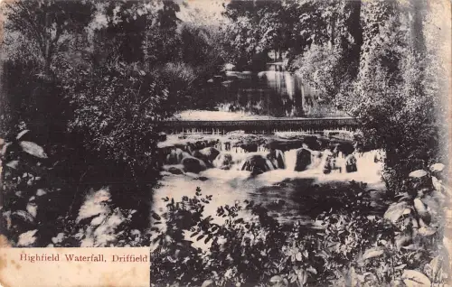 uk14696 highfield waterfall driffield real photo uk