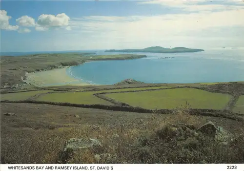 uk44825 whitesands bay and ramsey island st davids wales uk