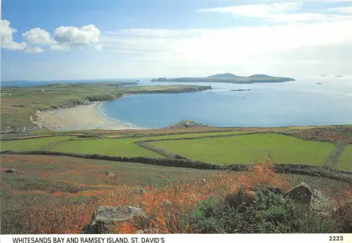 uk44244 whitesands bay and ramsey island st davids wales uk