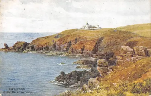 uk25161 bay and lighthouse the lizard uk