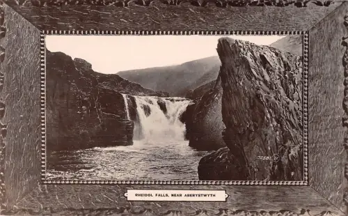 uk16437 rheidol falls aberystwyth wales real photo uk