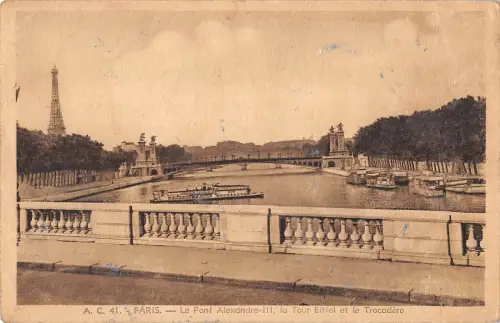 BR50162 Le pont alexandre III paris Frankreich