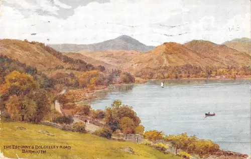 uk18572 mündung und dolley road barmouth wales uk