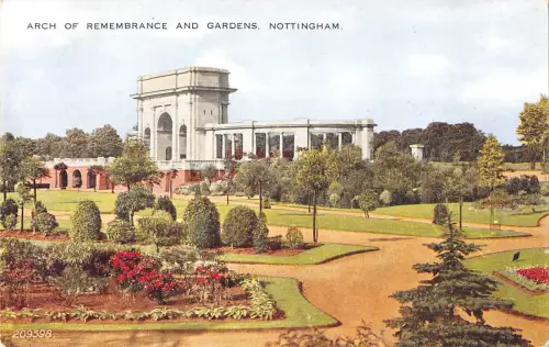 uk182 Rememembrance and Gardens nottingham uk