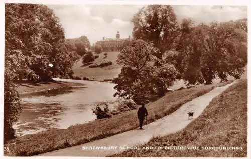 uk643 shrewsbury school and environment real photo uk