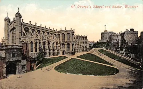 uk379 st goerges chapel and castle windsor uk