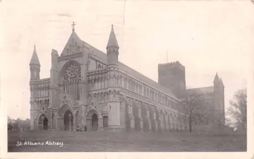 uk2 st albans abbey real photo uk