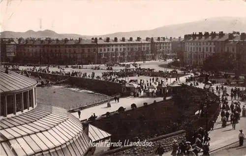 uk15164 north parade llandudno wales real photo uk