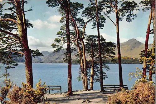 BR91291 derwentwater from friars crag borrowdale fells uk