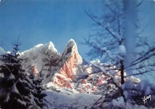 BF1218 les drus en hiver chamonix mont blanc Frankreich