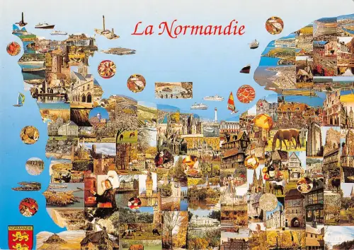 BT10209 la normandie map cartes geographiques Frankreich