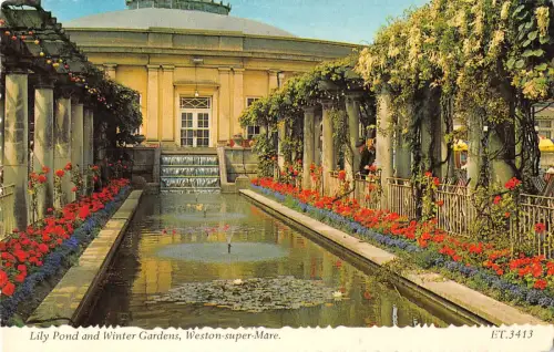 uk7848 lily pond and winter gardens weston super mare uk