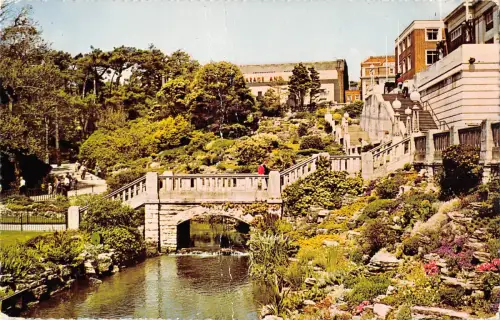 uk17580 stream and rockeries bournemouth uk