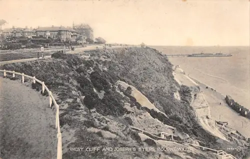 uk22903 west cliff and josephs steps bournemouth echtfoto uk