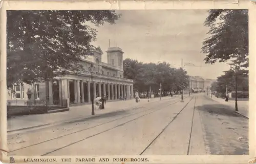 uk28974 parade and pump room leamington real photo uk