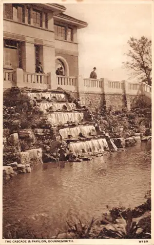 uk20066 the cascade and pavilion bournemouth real photo uk