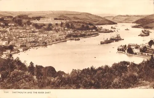 uk23768 dartmouth and the river dart real photo uk