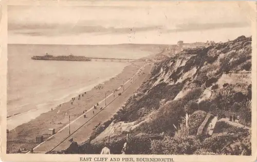uk22875 east cliff and pier bournemouth echtfoto uk
