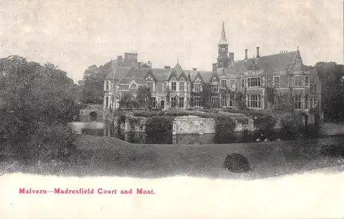 uk28337 madresfield court and moat malvern real photo uk