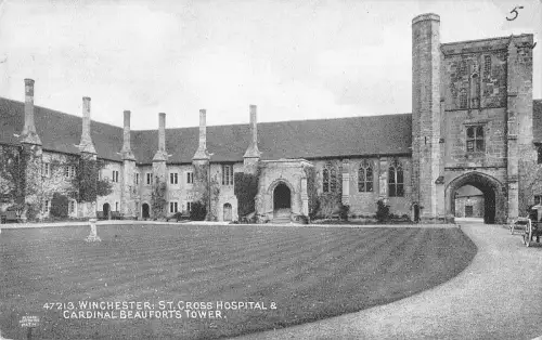 uk23695 st cross hospital and cardinal beauforts tower winchester real photo uk