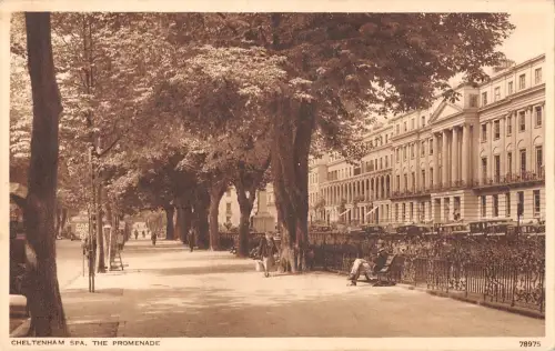 uk22027 spa and promenade cheltenham real photo uk