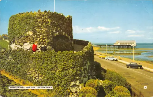 uk23681 ross castle and pier cleethorpes real photo uk
