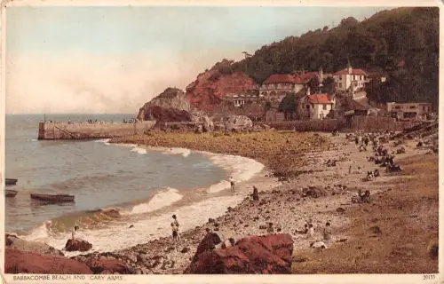 uk26393 babbacombe beach and cary arms uk