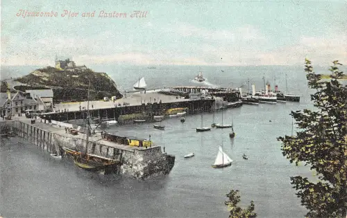 uk23791 pier and lantern hill ilfracombe uk