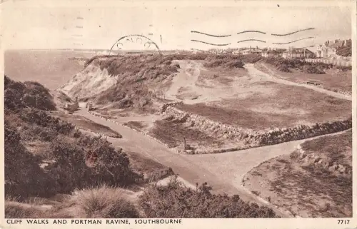 uk23814 Klippenwanderungen und Portman-Schlucht Southbourne Echtfoto UK