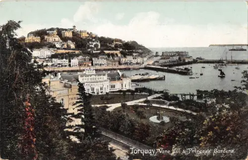 uk28421 vane hill and princess gardens torquay uk