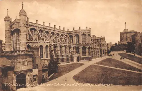 uk22776 Lower Ward and St Georges Chapel Windsor Castle Reak Photo UK