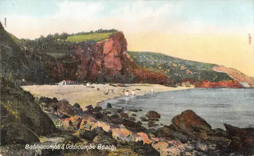 uk25807 babbacombe and oddicombe beach uk