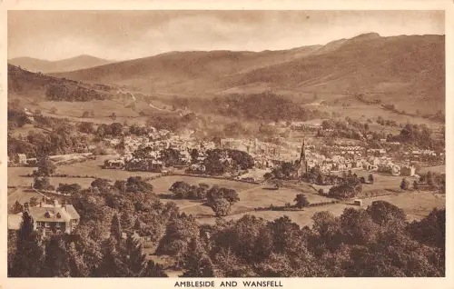 uk2866 wansfell and ambleside real photo uk
