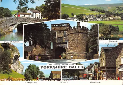 BR82623 yorkshire dales the gateway skipton castle uk