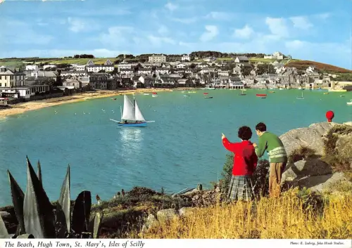 BR75613 the beach hugh town st mary s isle of wight uk