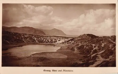 BR96391 Conway Ufer und Berge Echtfoto Wales