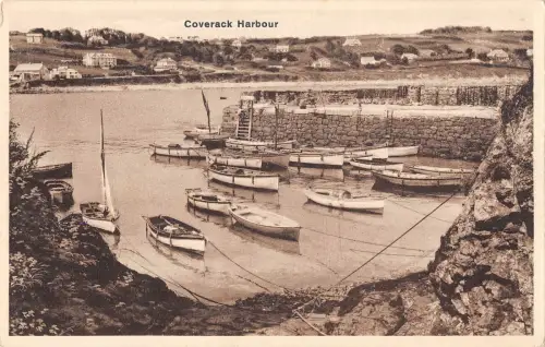 uk16130 coverack harbour real photo uk