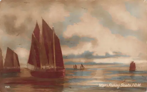 uk30455 manx fishing boats isle of man uk
