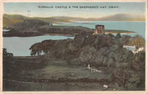 uk30458 dunollie castle shepherds hat oban scoltand uk