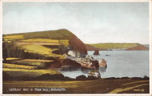 BR96109 ladram bay and peak hill sidmouth valentine s 218099 uk