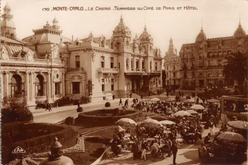 B95892 monte carlo monaco le casino real phoo terrasse du cafe hotel