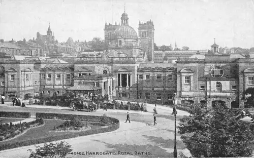 uk31218 royal baths harrogate real photo uk