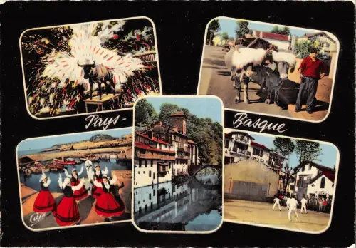 BR52612 Toro de Fuego attlelage basque maison danse folklore basque Frankreich