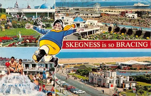 B101596 skegness is so bracing uk 14x9cm